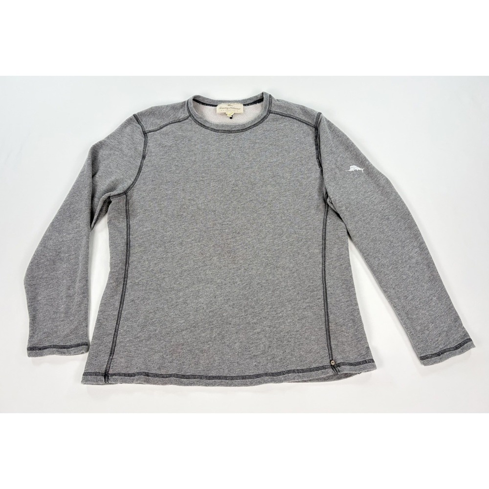 Tommy Bahama Reversible Long Sleeve Thermal Shirt Gray Men's Large Sleepwear